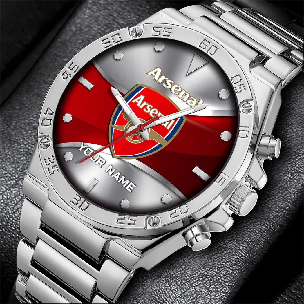Gunners Pride Hand Watch, Performance Watch for Supporters EPL105 - Silver