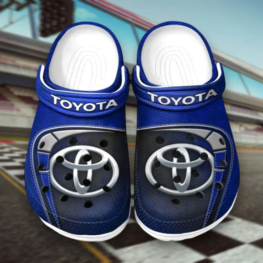 All Over Print Pickup Truck Clog, Automotive Lifestyle Inspired Shoes for Car Enthusiasts CAR177 - Blue