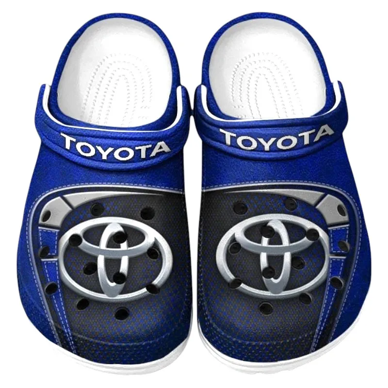 All Over Print Pickup Truck Clog, Automotive Lifestyle Inspired Shoes for Car Enthusiasts CAR177 - Blue - Image 2