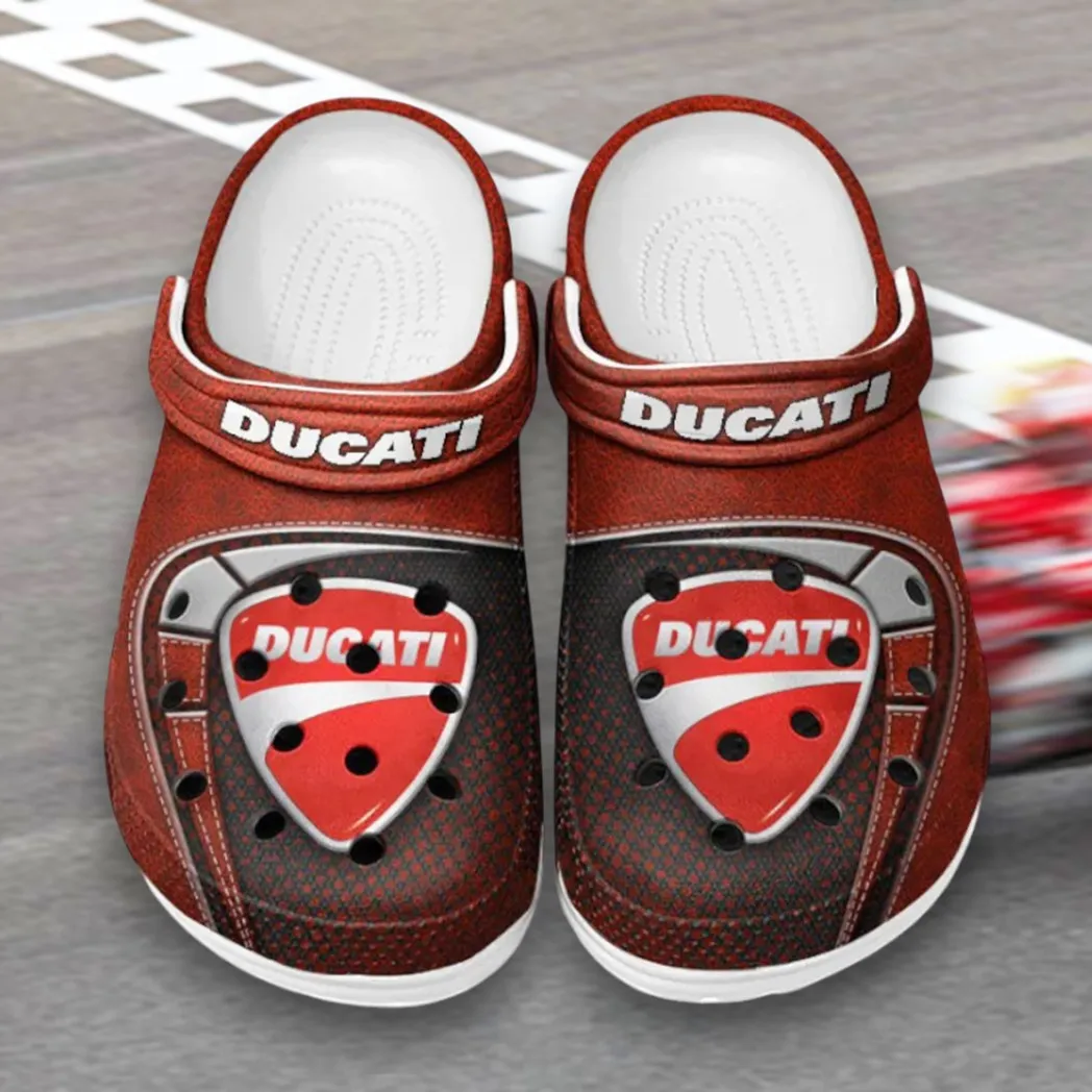All Over Print Precision Racer Clog, Automotive Lifestyle Inspired Shoes for Car Enthusiasts CAR183 - Red