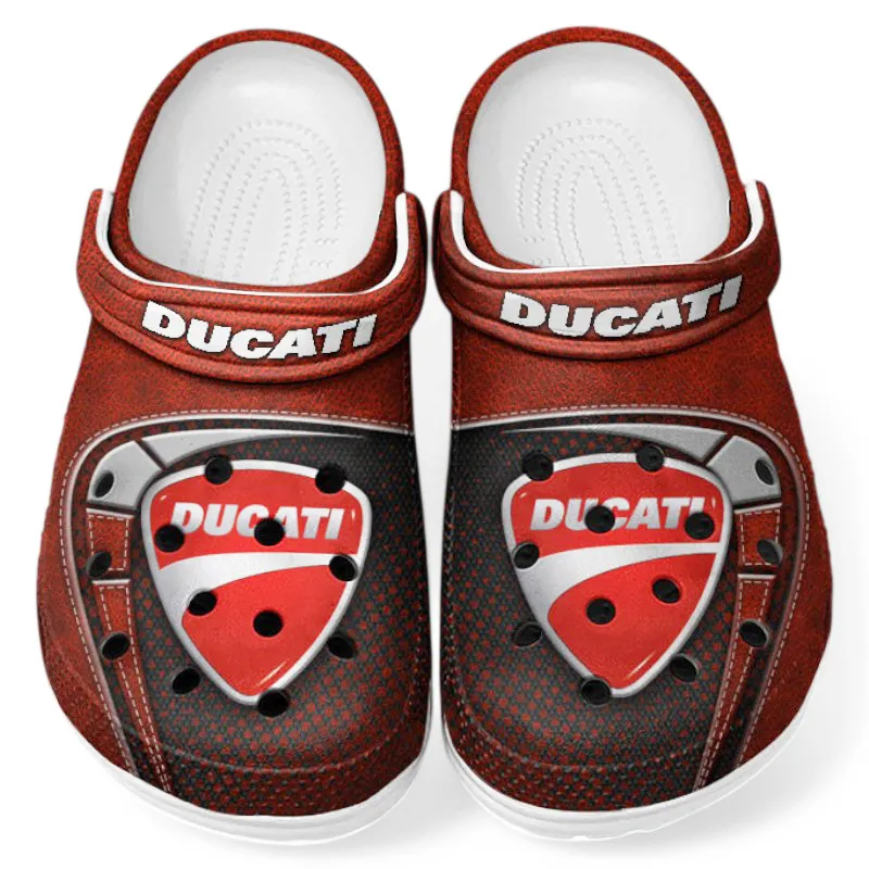 All Over Print Precision Racer Clog, Automotive Lifestyle Inspired Shoes for Car Enthusiasts CAR183 - Red - Image 2