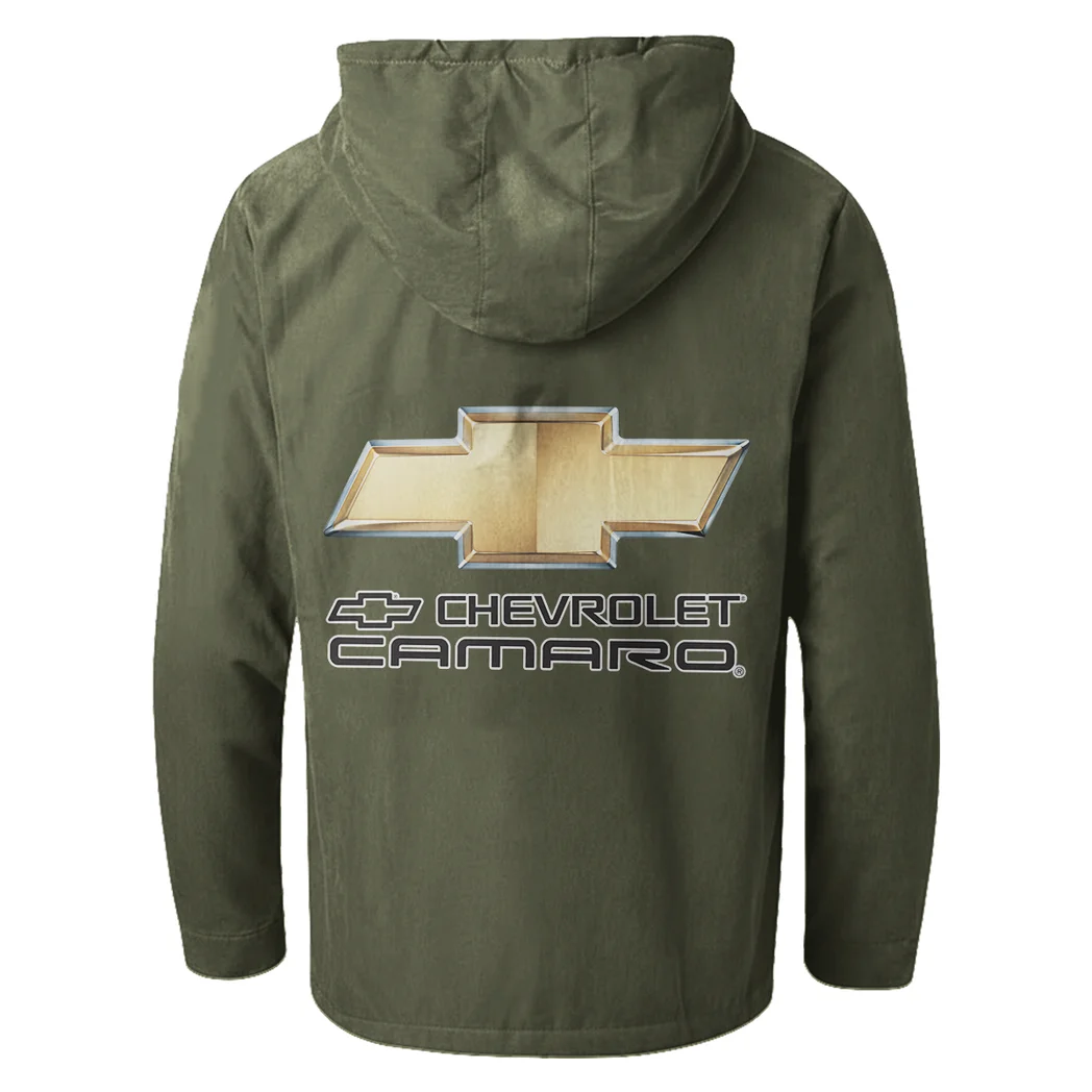 American Pony Car Flannel Hoodie, Streetwear Flannel for Drivers HVN1330CH - Green - Image 3