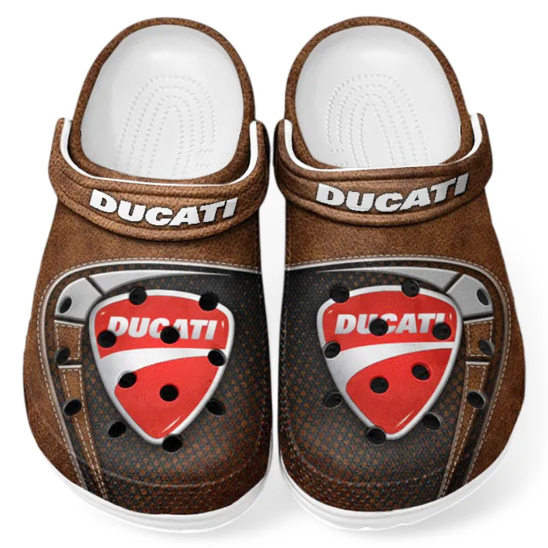 Automotive Theme Track Hunter Clog with Full Print Design, Stylish Everyday Comfort for Car Enthusiasts CAR183 - Brown - Image 2