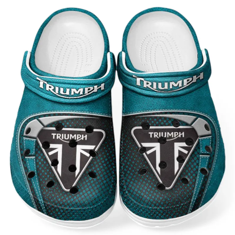 Custom Freedom Rider All Over Print Clog, Comfortable Slip-On Shoes for Everyday Wear CAR183 - Cyan - Image 2
