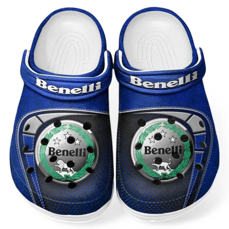 Custom Street Motorcycle All Over Print Clog, Comfortable Slip-On Shoes for Everyday Wear CAR183 - Blue - Image 2