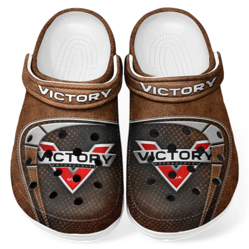 Custom Touring Motorcycle Inspired Clog All Over Print, Comfortable Slip-On Footwear for Auto Fans CAR183 - Brown - Image 2