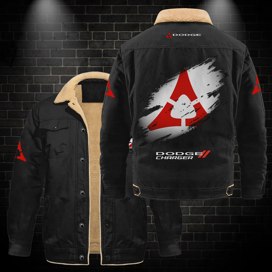 Drag-Ready Car Jacket Fur Collar Fleece, Garage Ready Warm Fleece HVN1397DC - Black - Image 2