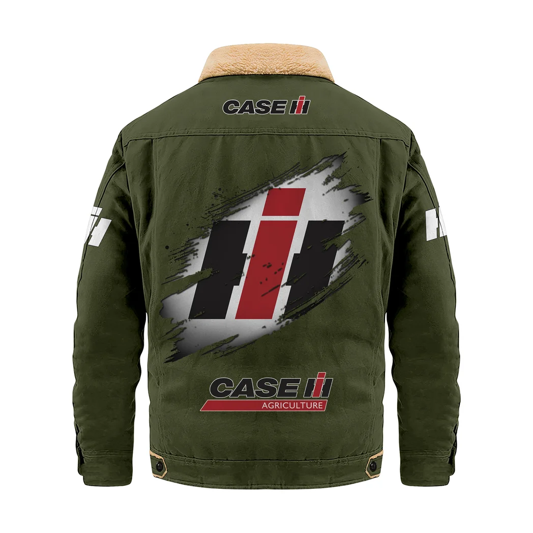 Field Work Machine Jacket Fur Collar Fleece, Bold Road Ready Jacket HVN1397CS - Military Green - Image 3