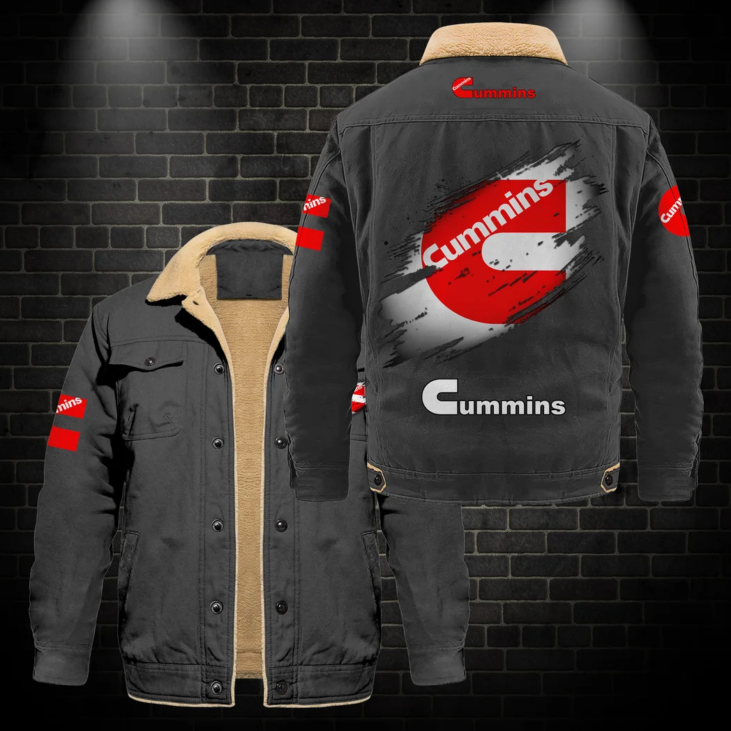 HeavyTorque Engines Jacket Fur Collar Fleece, Driver Inspired Fur Fleece HVN1397CU - Dark Gray - Image 2