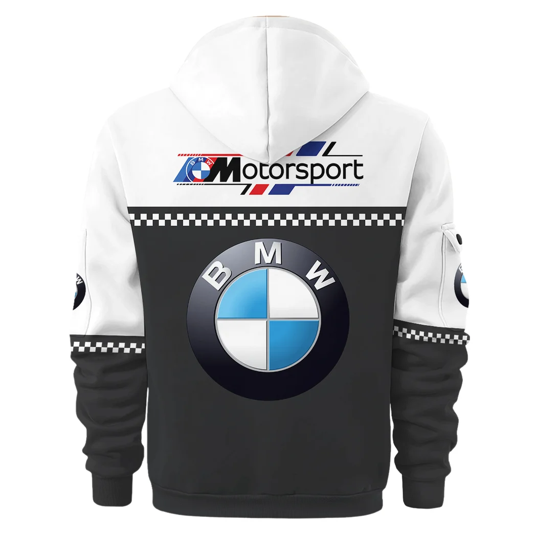 High-Speed Car Hoodie Half Zip 3D, Adventure-Ready Comfortable Hoodie HVN1385BM - Image 4