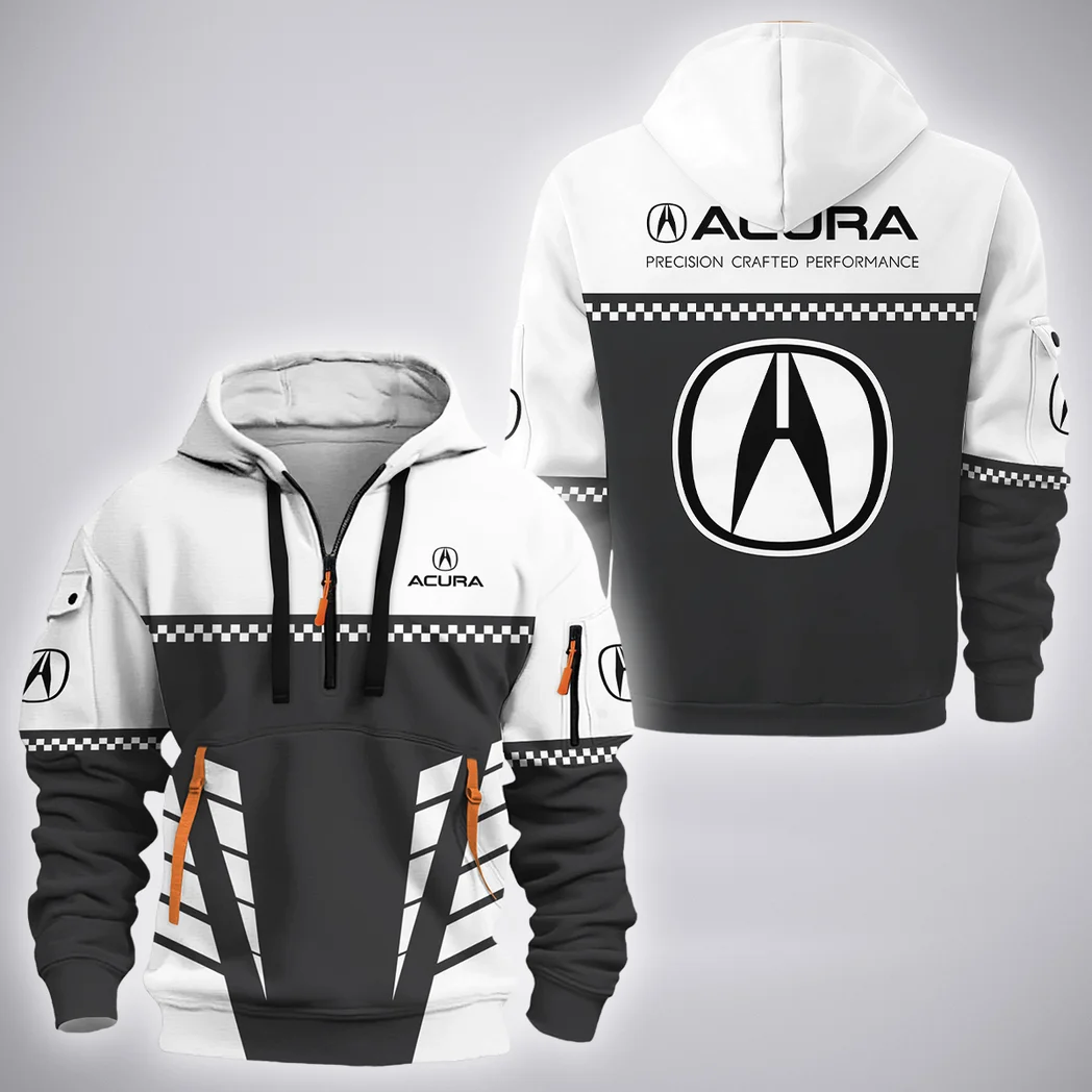 Luxury Car Hoodie Half Zip 3D, Urban Style & Relaxed Fit Hoodie HVN1385AC - Image 2