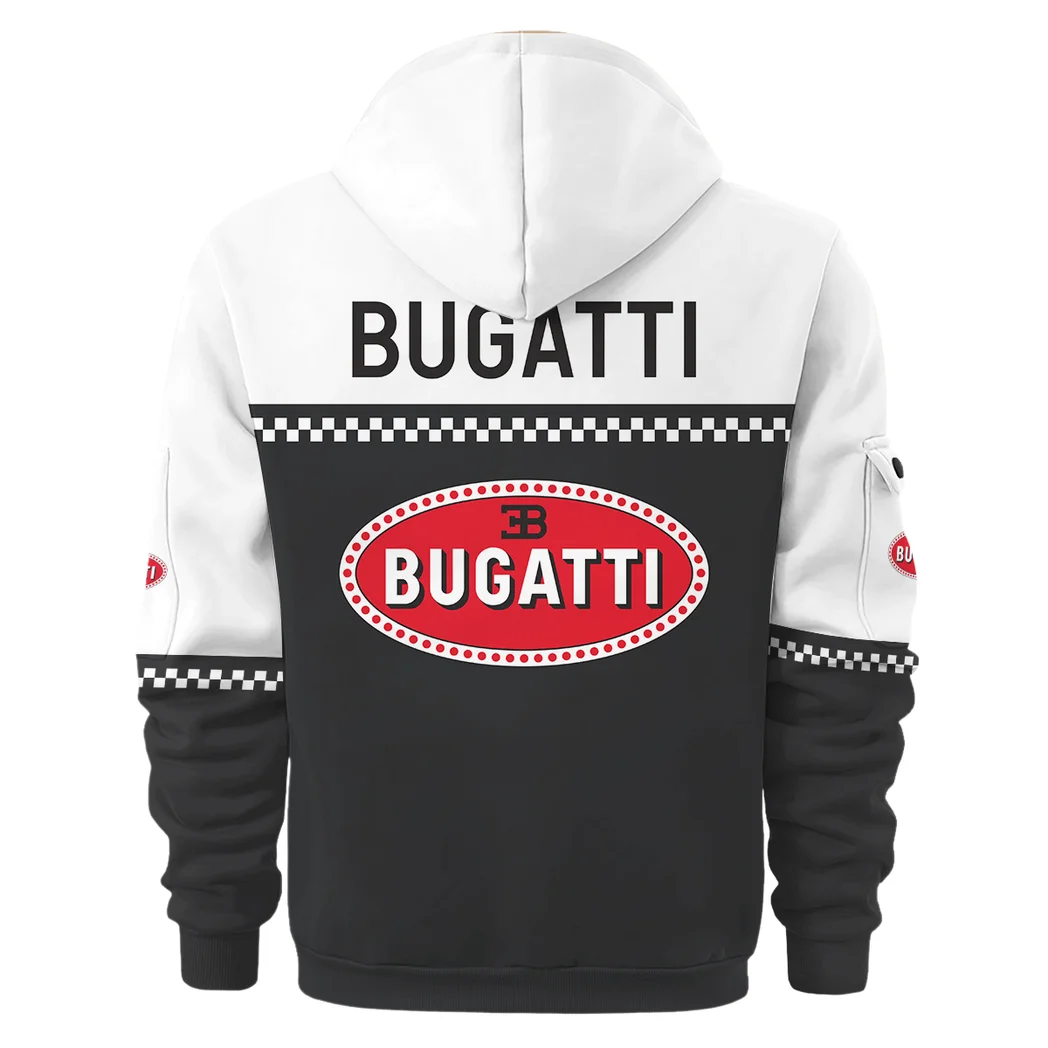 Luxury Machine Hoodie Half Zip 3D, Adventure-Ready Comfortable Hoodie HVN1385BU - Image 4