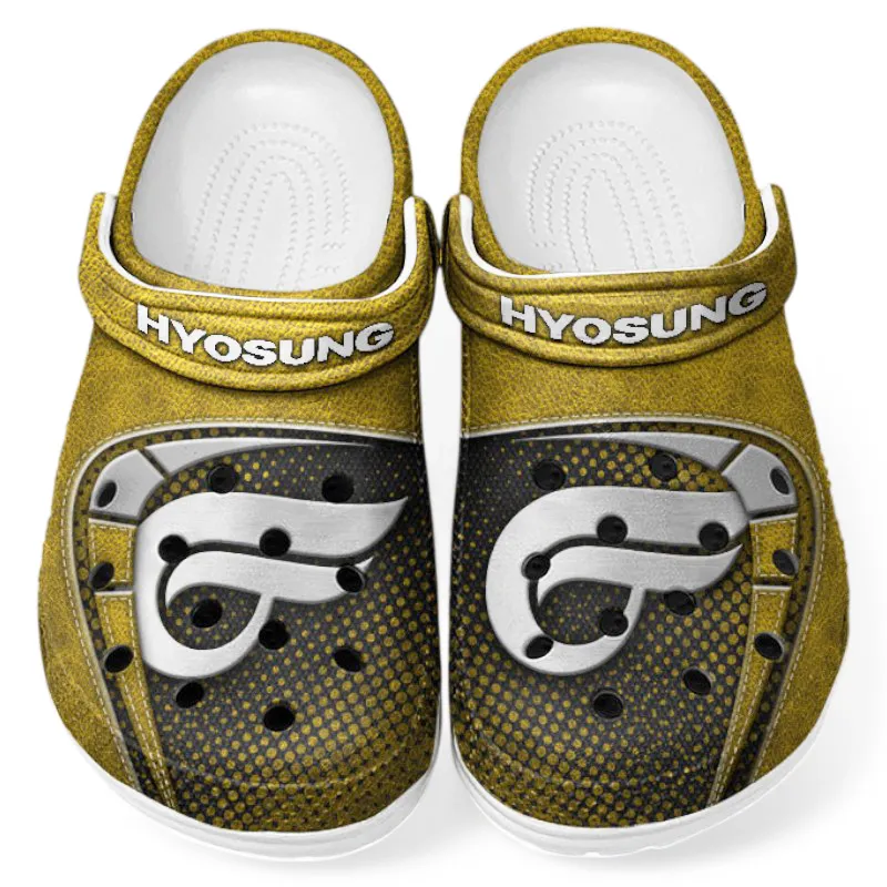Modern Motorcycle Culture Clog, Stylish All Over Print Lightweight Shoes for Auto Fans and Streetwear Style CAR183 - Yellow - Image 2