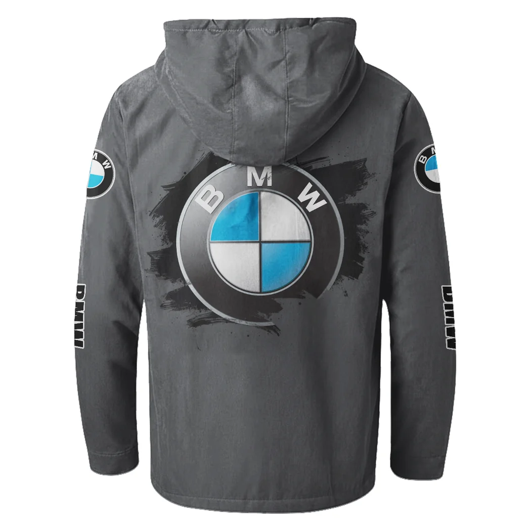 Motorsport Edition Car Flannel Hoodie, Streetwear Flannel for Drivers HVN1329BM - Gray - Image 3