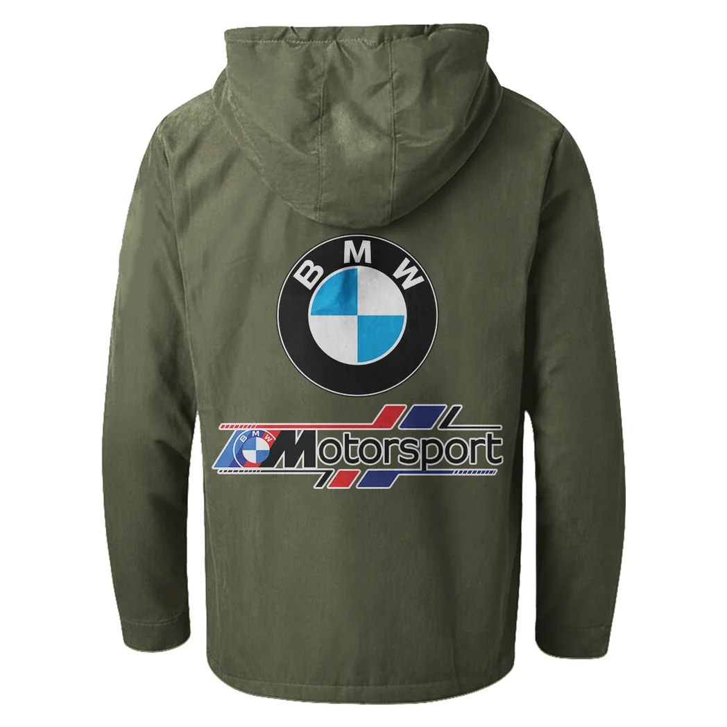 Motorsport Vehicle Flannel Hoodie, Streetwear Flannel for Drivers HVN1330BM - Green - Image 3
