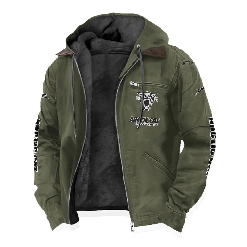 Off-Road Ride Flannel Hoodie, Motor-Inspired Flannel HVN1329AR - Green - Image 2