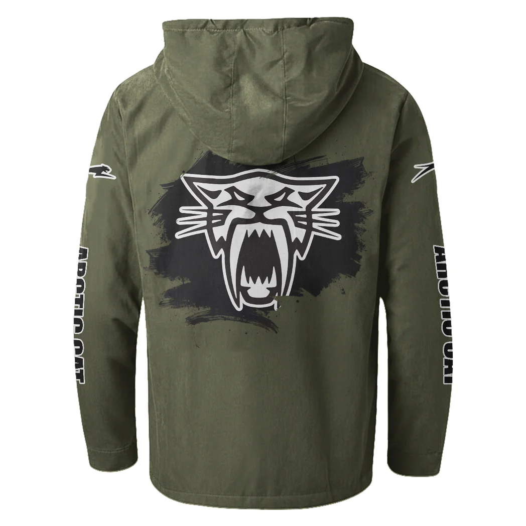 Off-Road Ride Flannel Hoodie, Motor-Inspired Flannel HVN1329AR - Green - Image 3