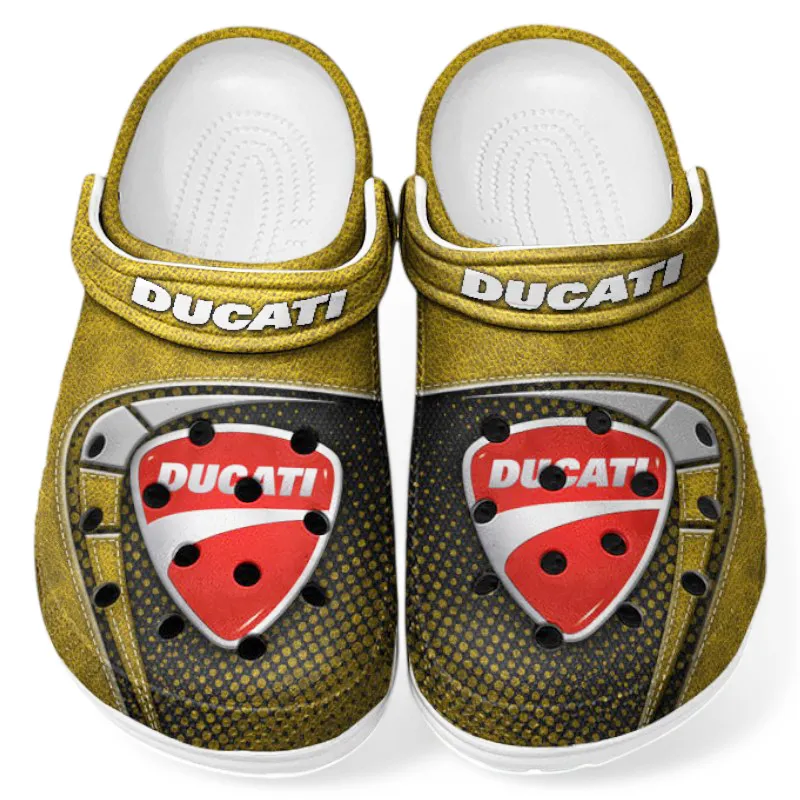 Performance Two-Wheeler Culture Clog, Stylish All Over Print Lightweight Shoes for Auto Fans and Streetwear Style CAR183 - Yellow - Image 2