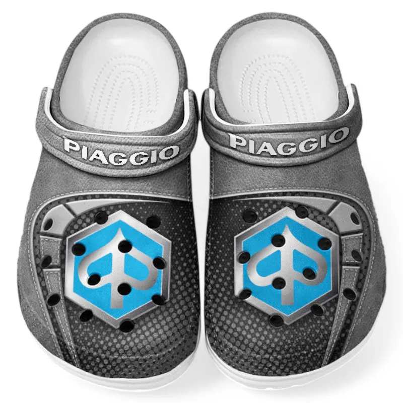 Personalized Compact Motorbike Design Clog, Full Print Slip-On Footwear Gift for Car Lovers CAR183 - Gray - Image 2