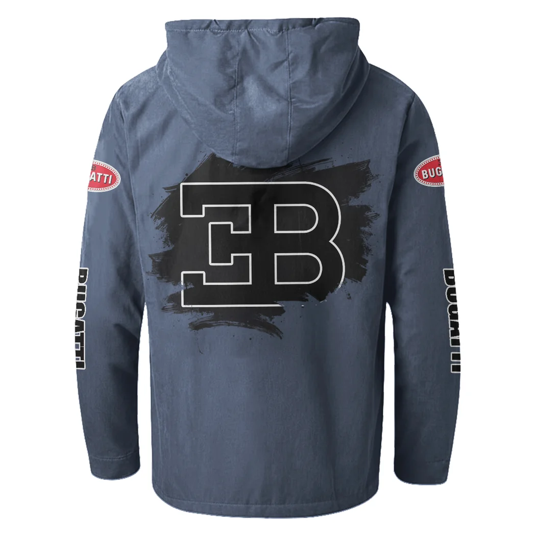 Prestige Coupe Flannel Hoodie, Rugged Car Fan Hoodie HVN1329BU - Navy Blue - Image 3