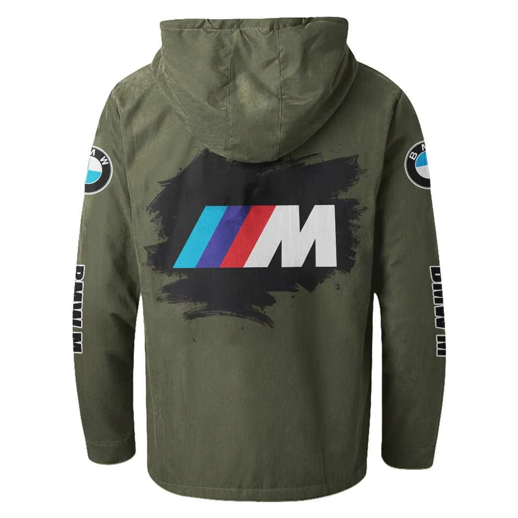 Racing Car Flannel Hoodie, Biker Spirit Hoodie HVN1329BM - Green - Image 3