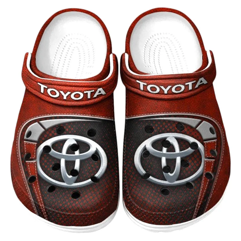 Red Custom All-Terrain Truck All Over Print Clog, Car Culture Inspired Footwear Gift for Men and Women CAR177 - Image 2