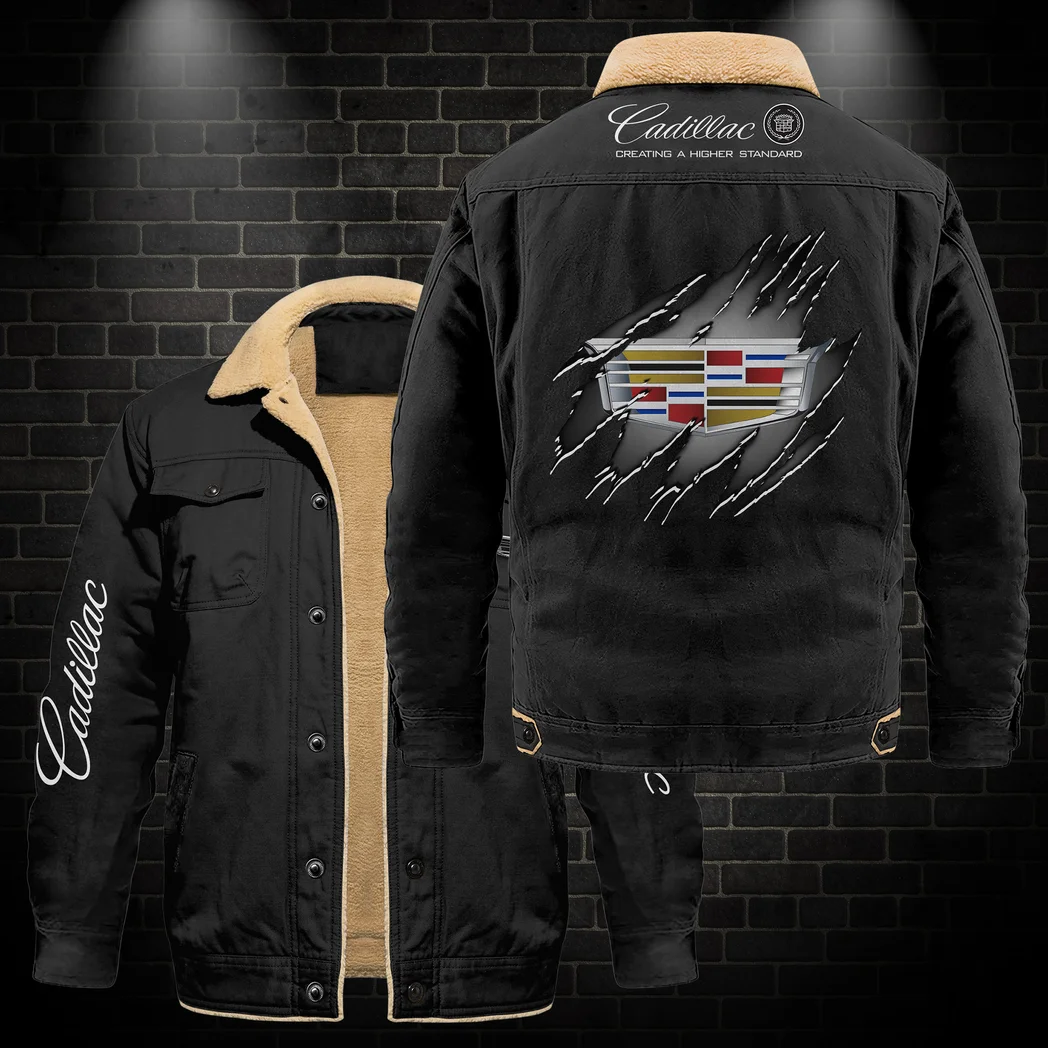 Refined Classic Ride Jacket Fur Collar Fleece, Driver Inspired Fur Fleece HVN1383CA - Black - Image 3