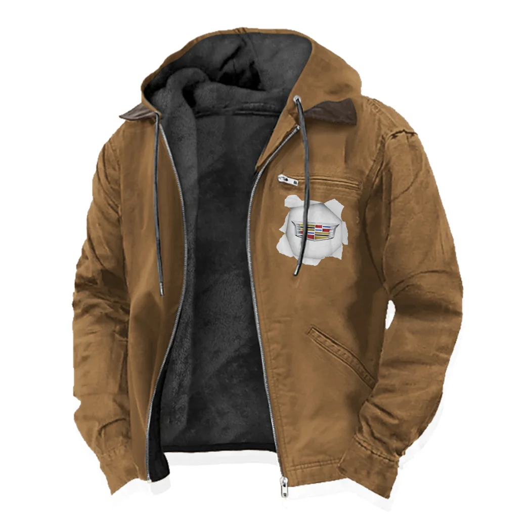 Road Legend Flannel Shirt Flannel Hoodie, Road Life Flannel HVN1330CA - Camel - Image 2