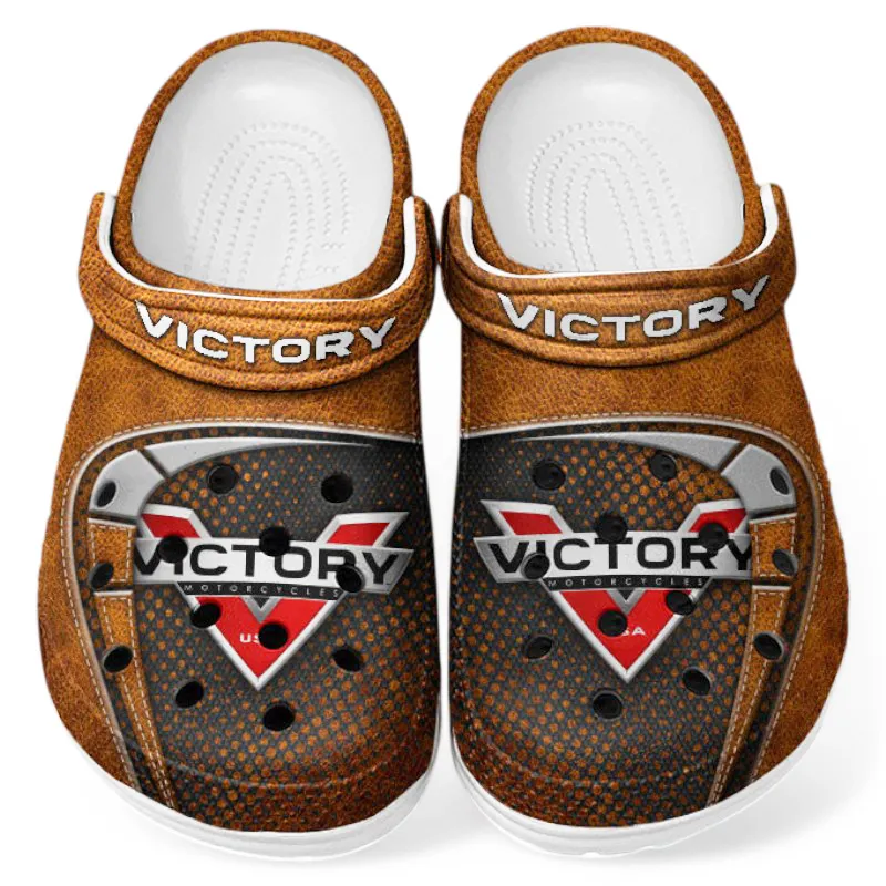 Trendy Touring Cruiser Themed Clog, Full Print Lightweight Footwear for Fans of Automotive Style CAR183 - Orange - Image 2