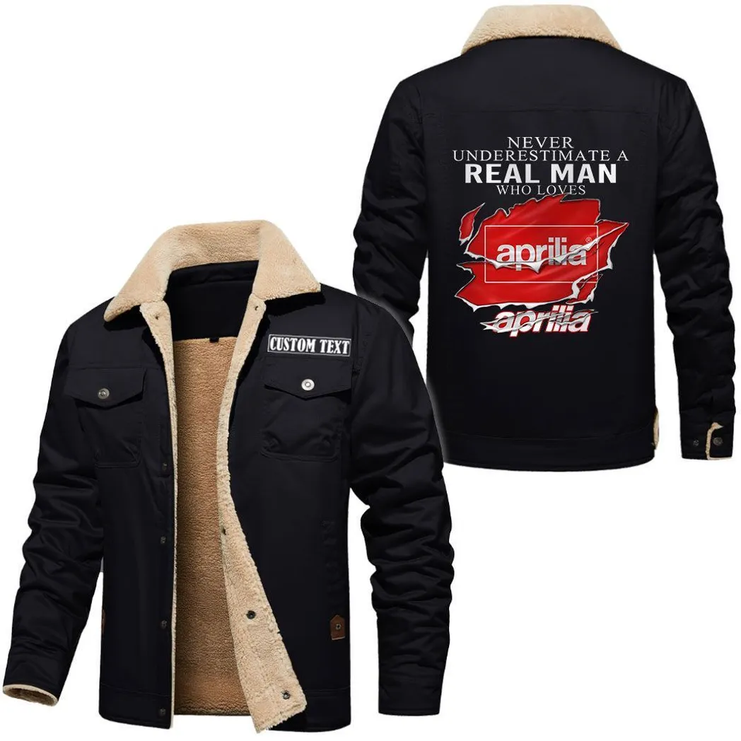 Two-Wheeler Jacket Fur Collar Fleece, Automotive Lifestyle Fur Jacket CAR566112825515-Black