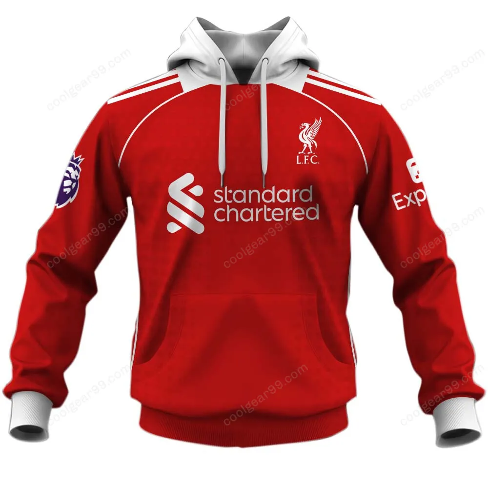 Anfield Faithful Hoodie, Athletic Fan Fullover Hoodie EPL158