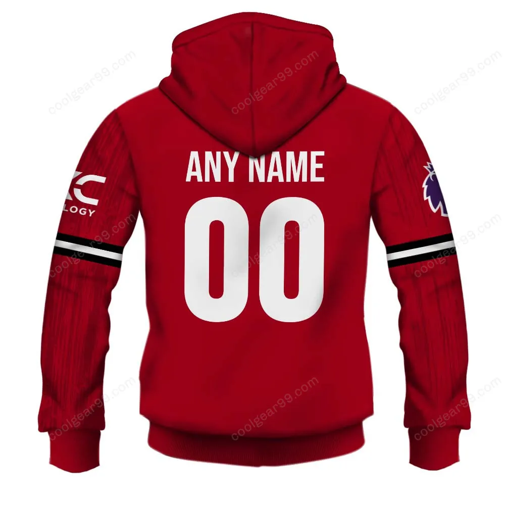 Red Shirt Side Hoodie, Everyday Fan Hoodie EPL158 - Image 2
