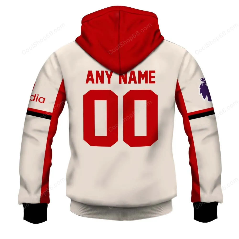 Classic Reds Hoodie, Athletic Fan Fullover Hoodie EPL158 - Image 2