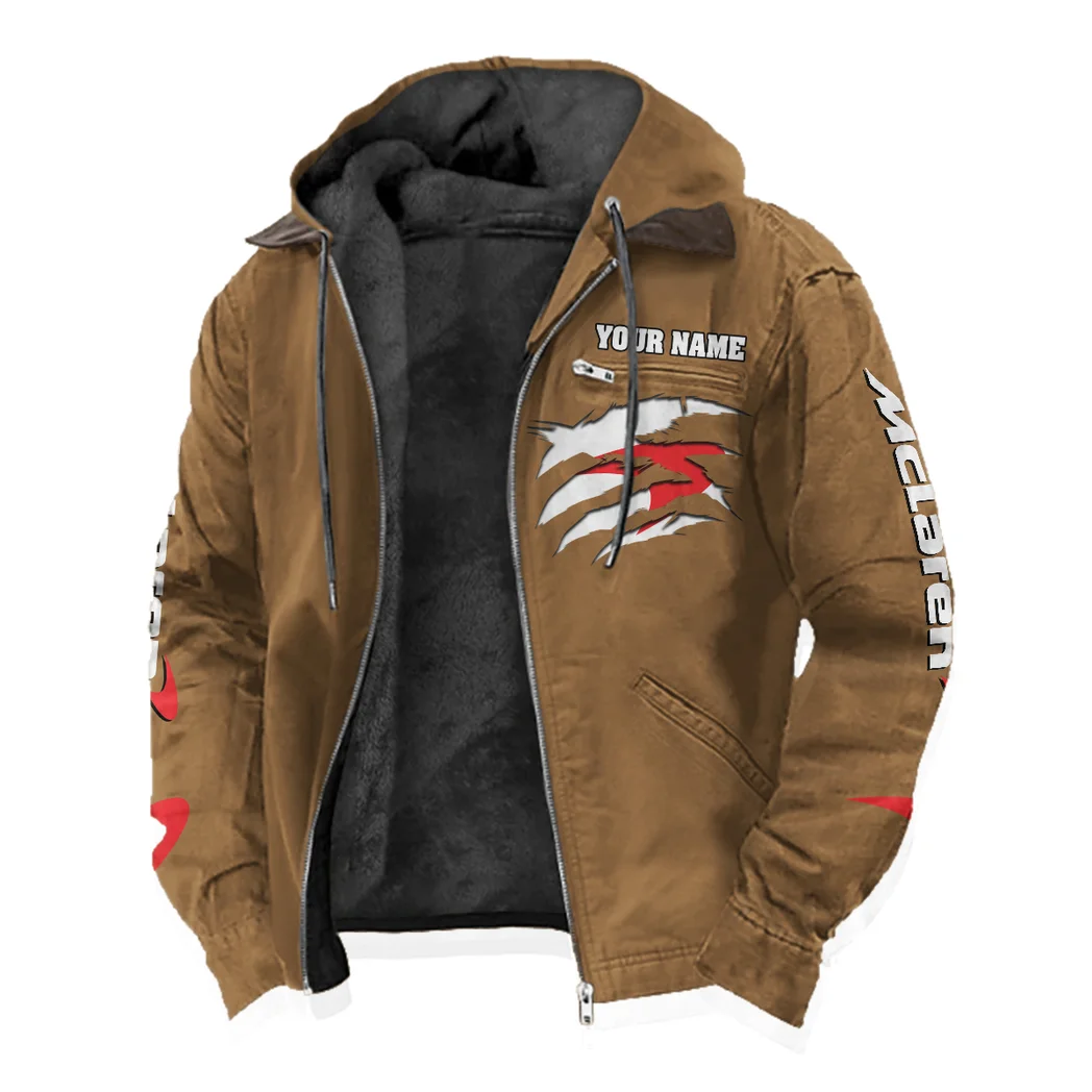 Speed Legend Flannel Hoodie, Warm Street Flannel HVN1399MC - Camel