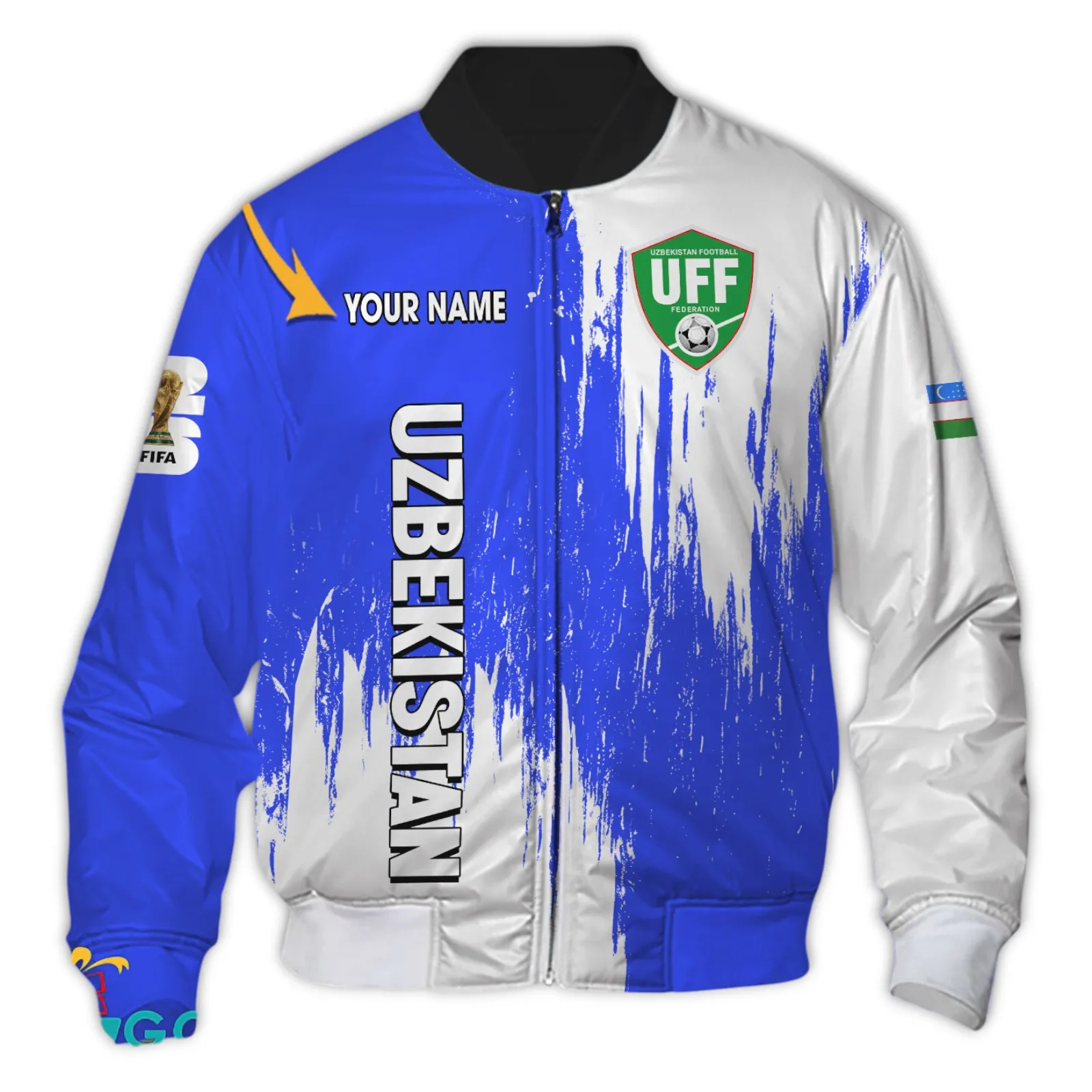 Eastern Crest Bomber Jacket, Team Support Lightweight Sport Coat FIFA01031726024