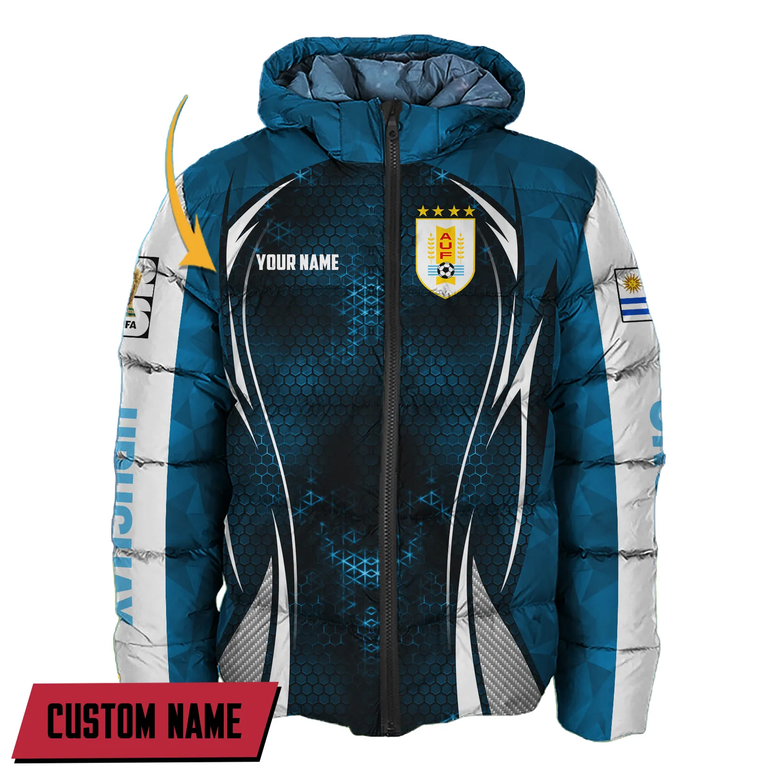 Coastal Line Hooded Cotton Jacket, Game Day Cold-Weather Gear FIFA07032026027