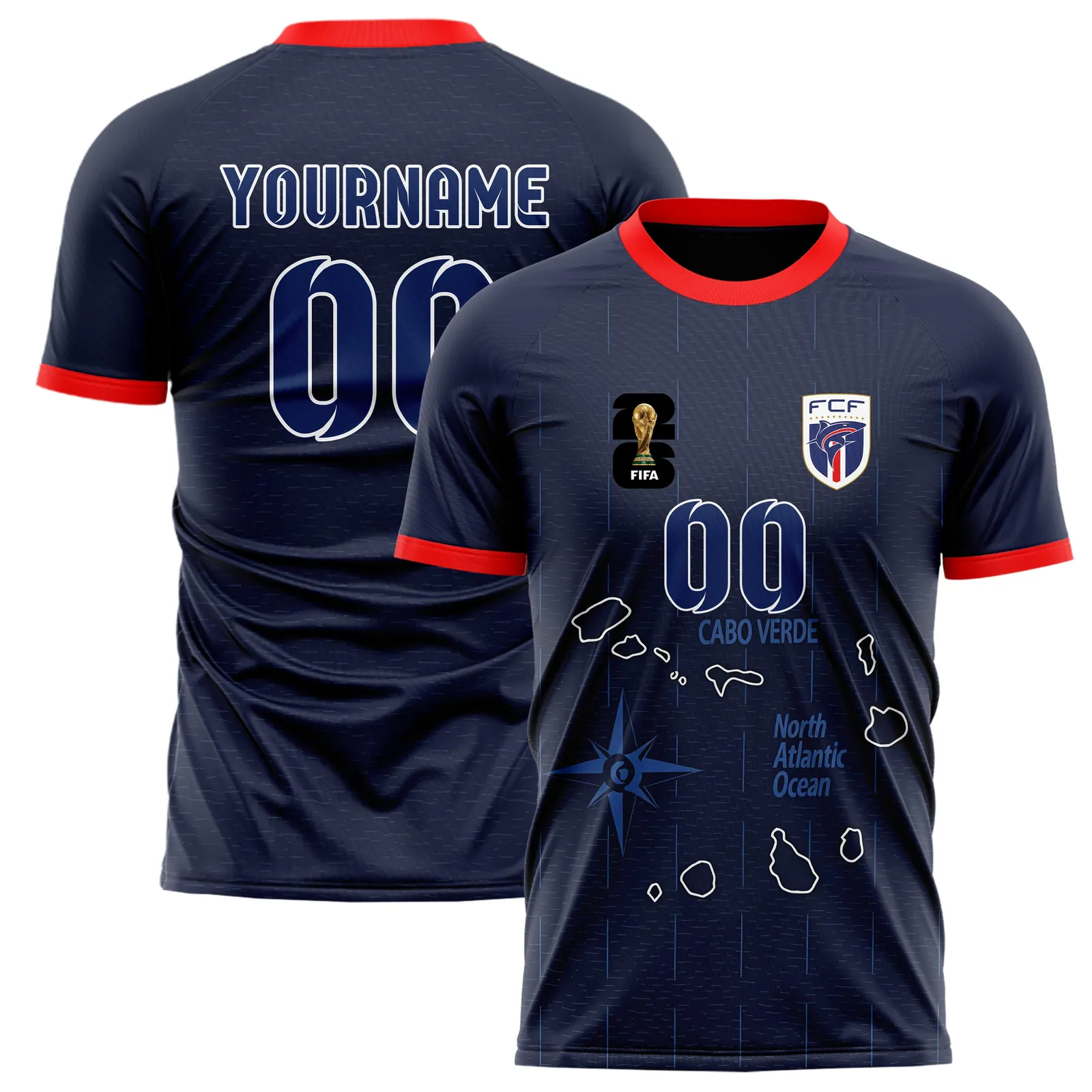 Atlantic Glow Fan Edition Shirt, Athletic Performance Shirt FIFA09040326621