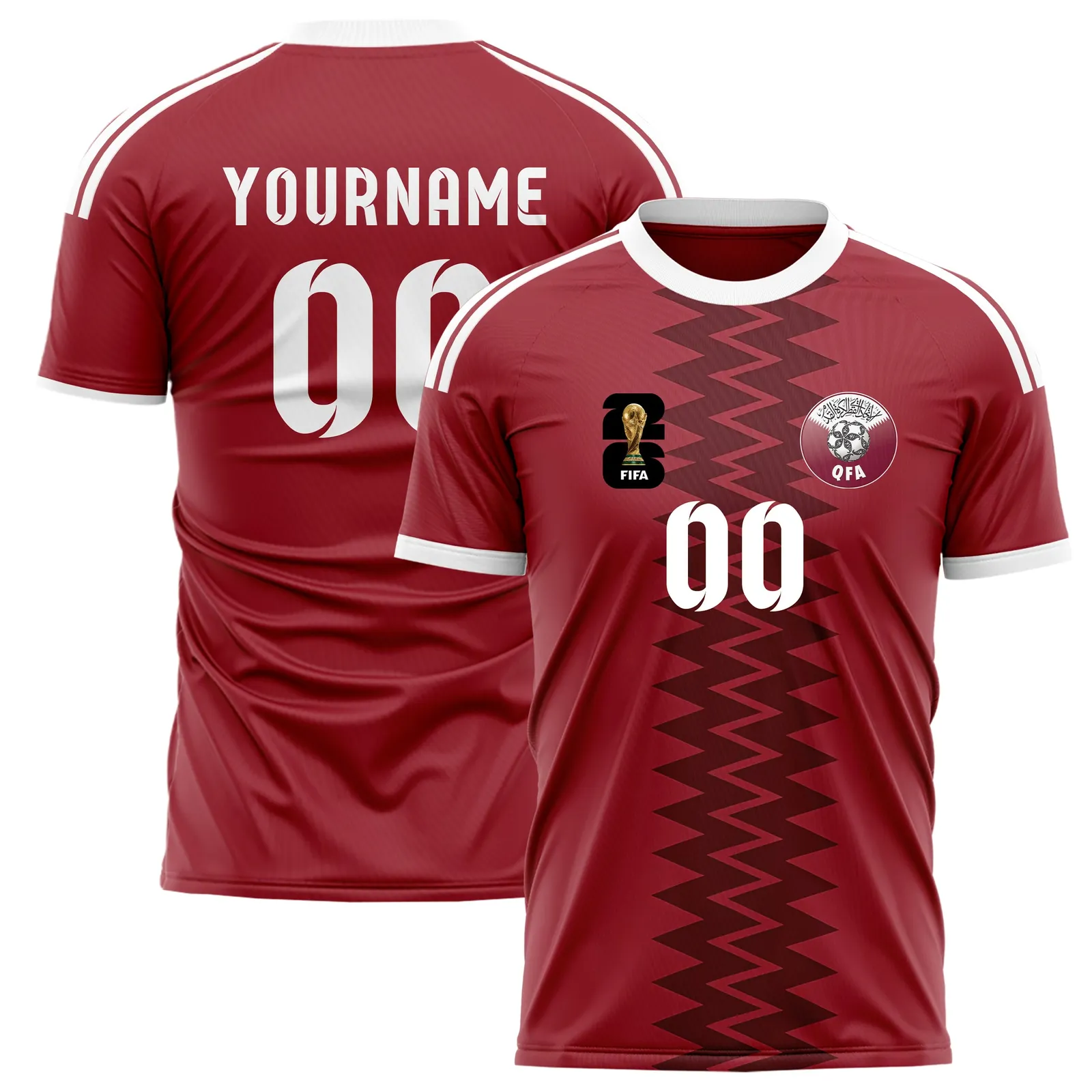 Maroon Crest Fan Edition Shirt, Casual Athletic Shirt FIFA09040326624
