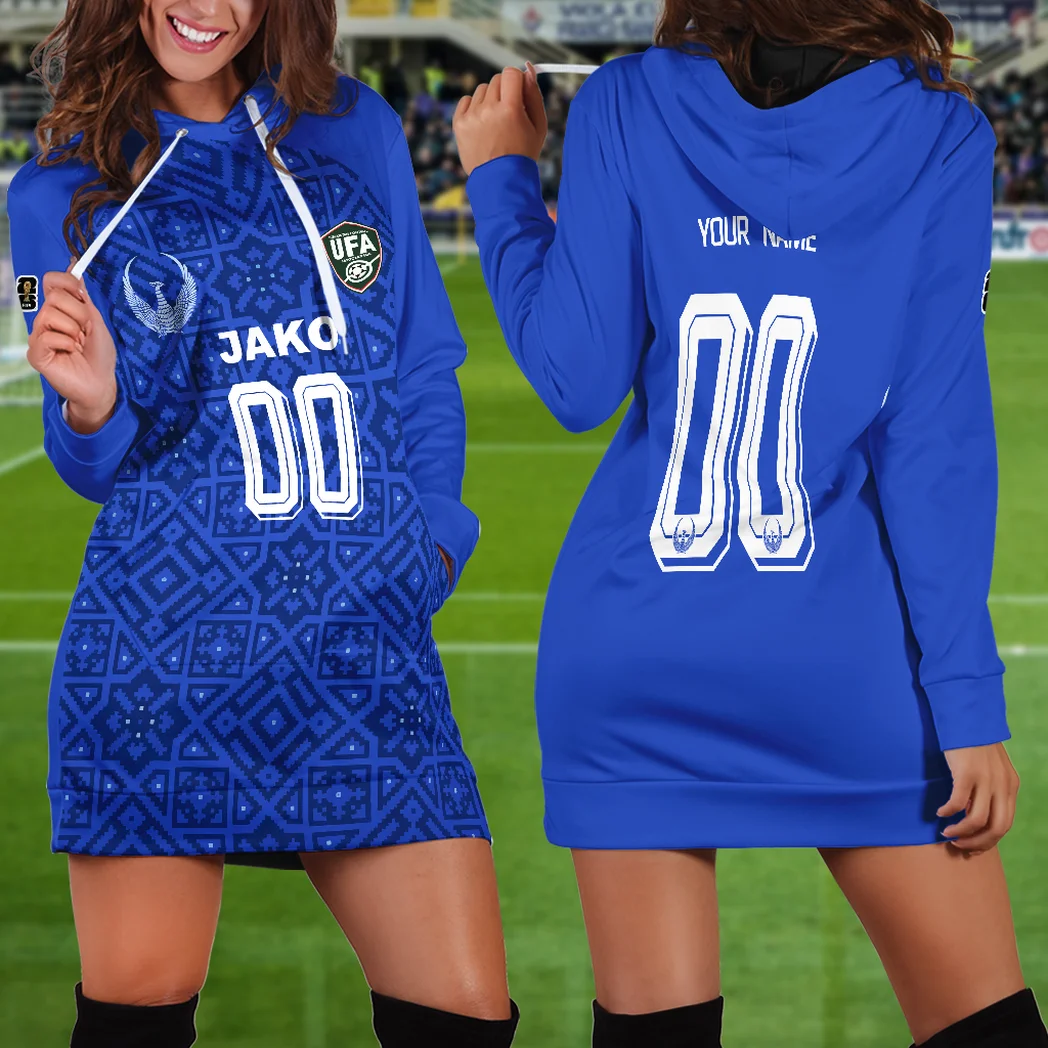 Oasis Line Hoodie Dress, Lifestyle Women's Hoodie Dress HVN1580UZ