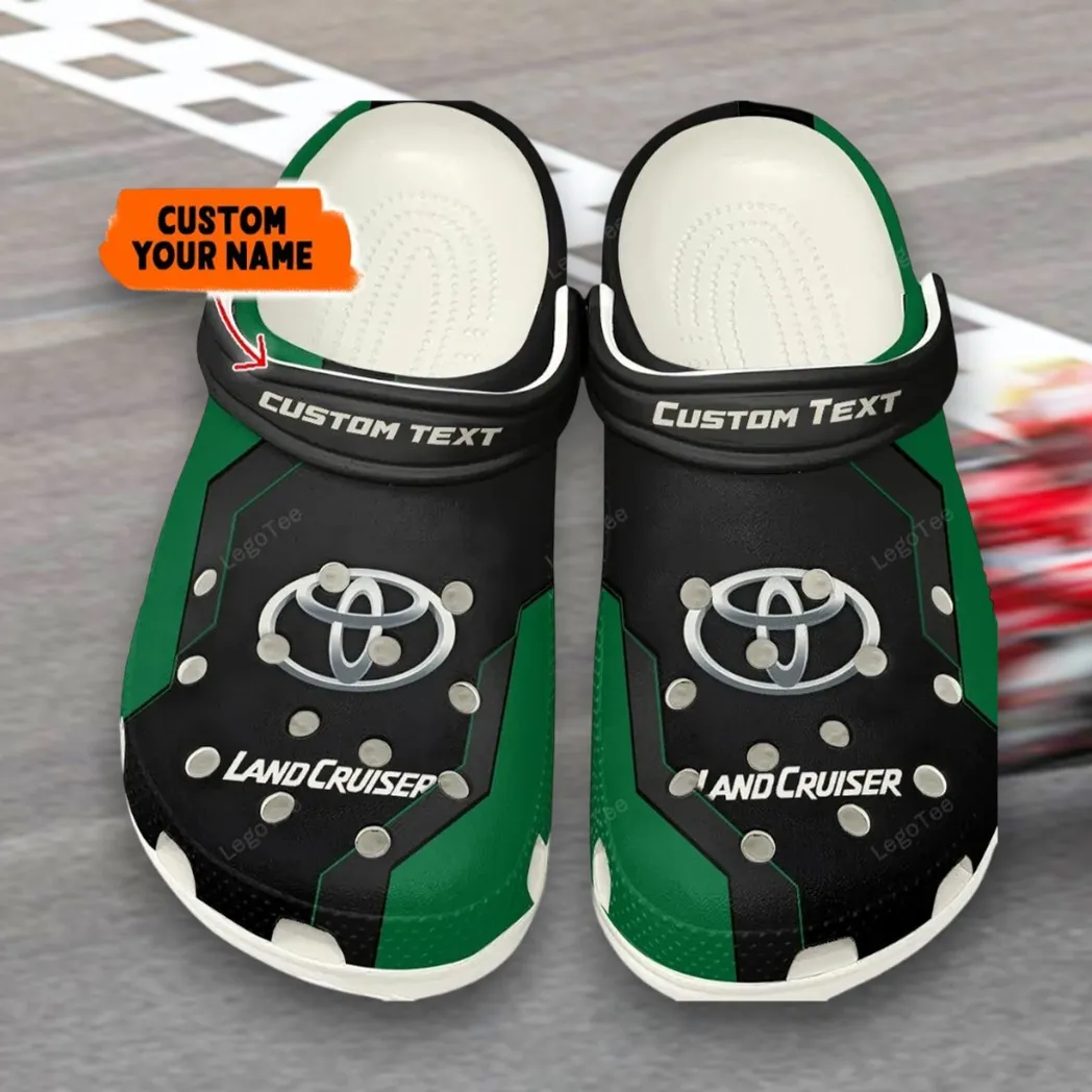 Personalized Trail Explorer Design Clog, Full Print Slip-On Footwear Gift for Car Lovers CAR140 - Green