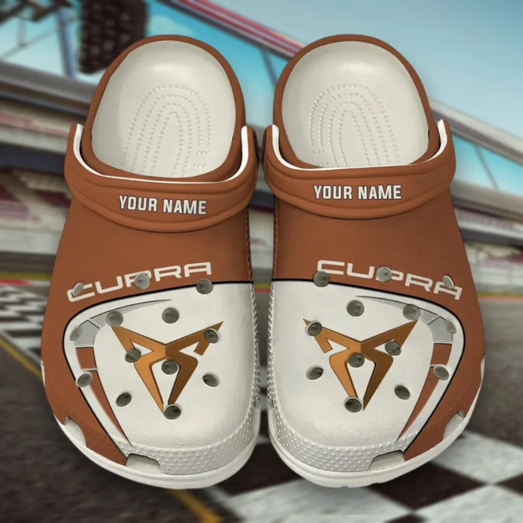 White Custom Dynamic Compact Auto All Over Print Clog, Car Culture Inspired Footwear Gift for Men and Women CAR168