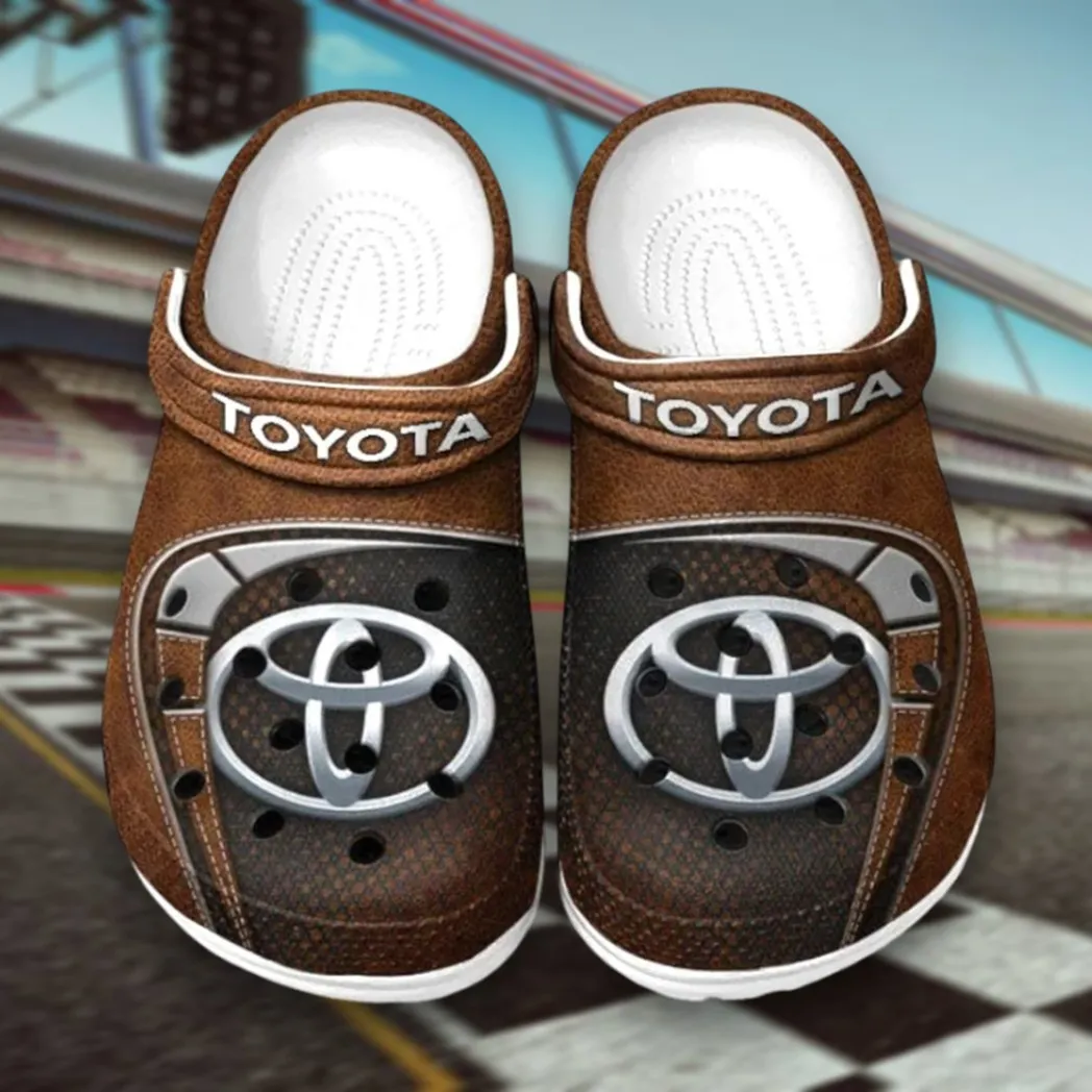 Minivan Culture Clog, Stylish All Over Print Lightweight Shoes for Auto Fans and Streetwear Style CAR177 - Brown
