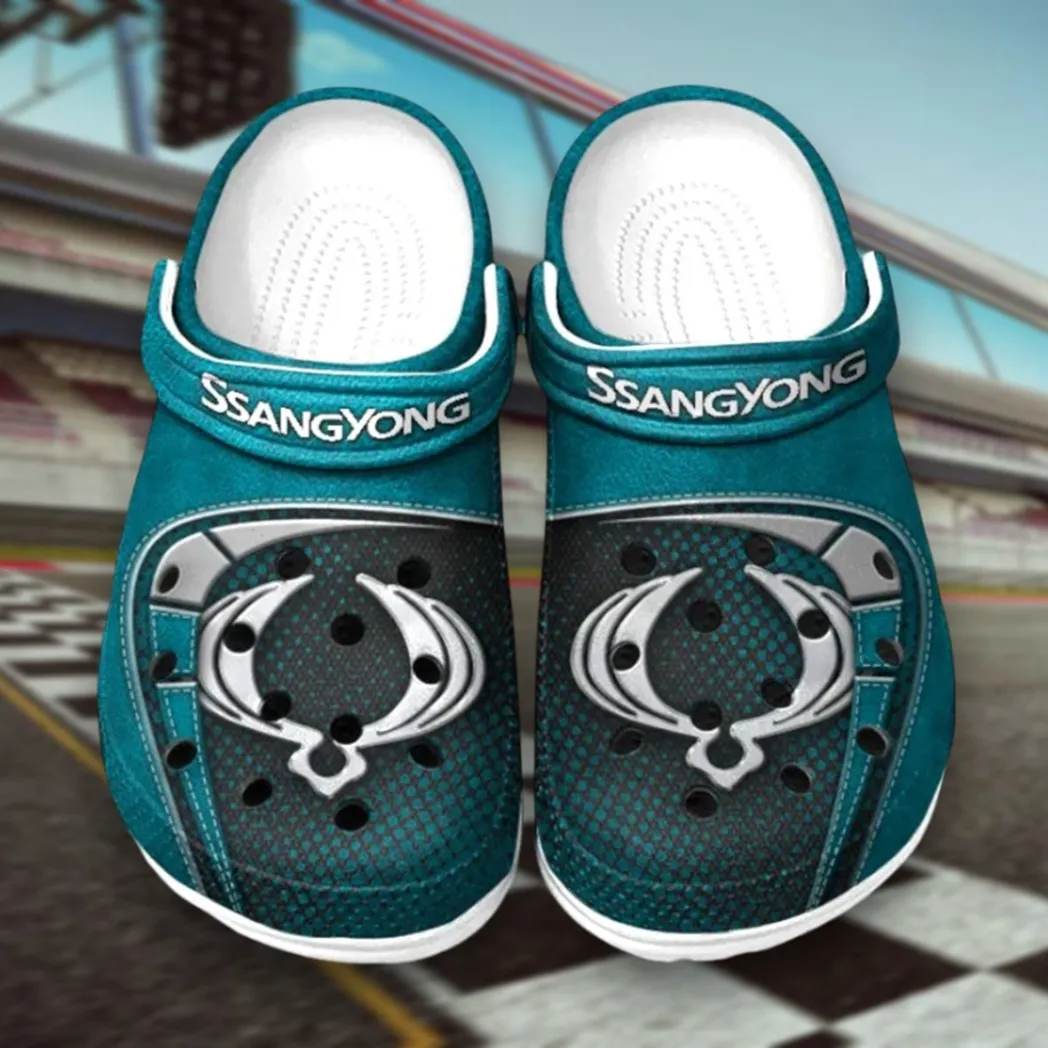 Family Sport Utility Vehicle Culture Clog, Stylish Lightweight Shoes for Auto Fans and Streetwear Style CAR177 - Cyan