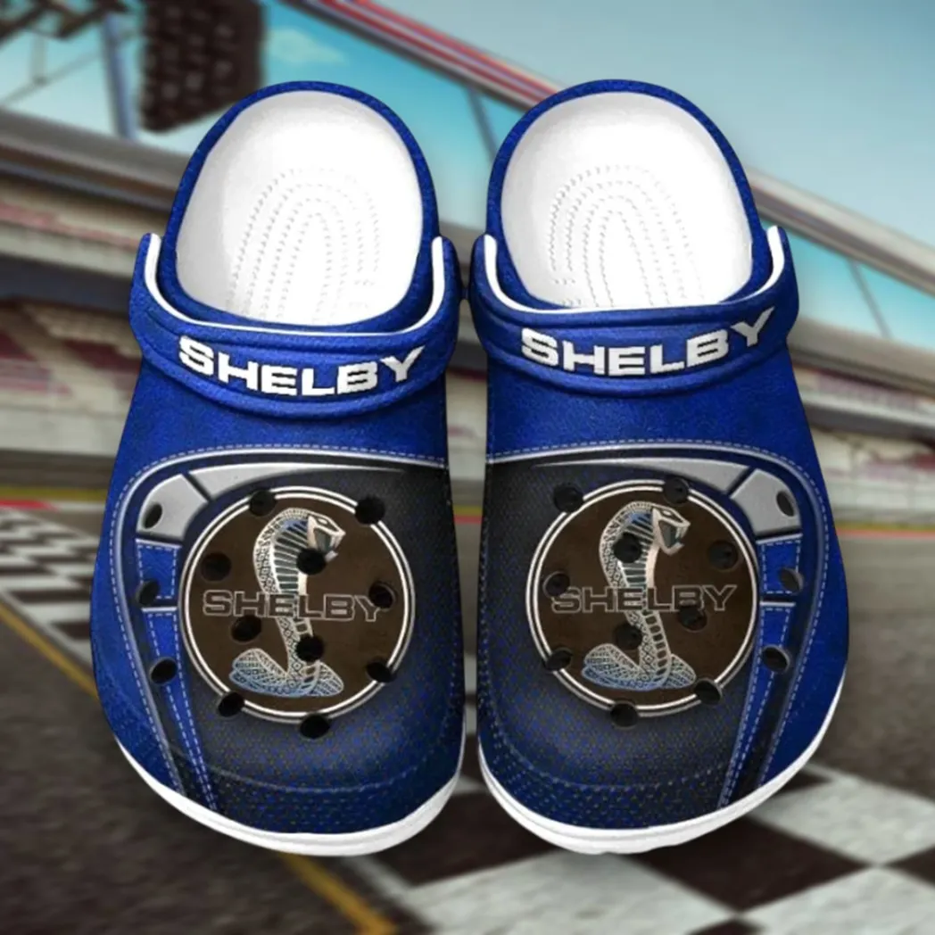 Blue Edition American Sports Car Inspired All Over Print Clog, Perfect Gift Footwear for Automotive Enthusiasts CAR177