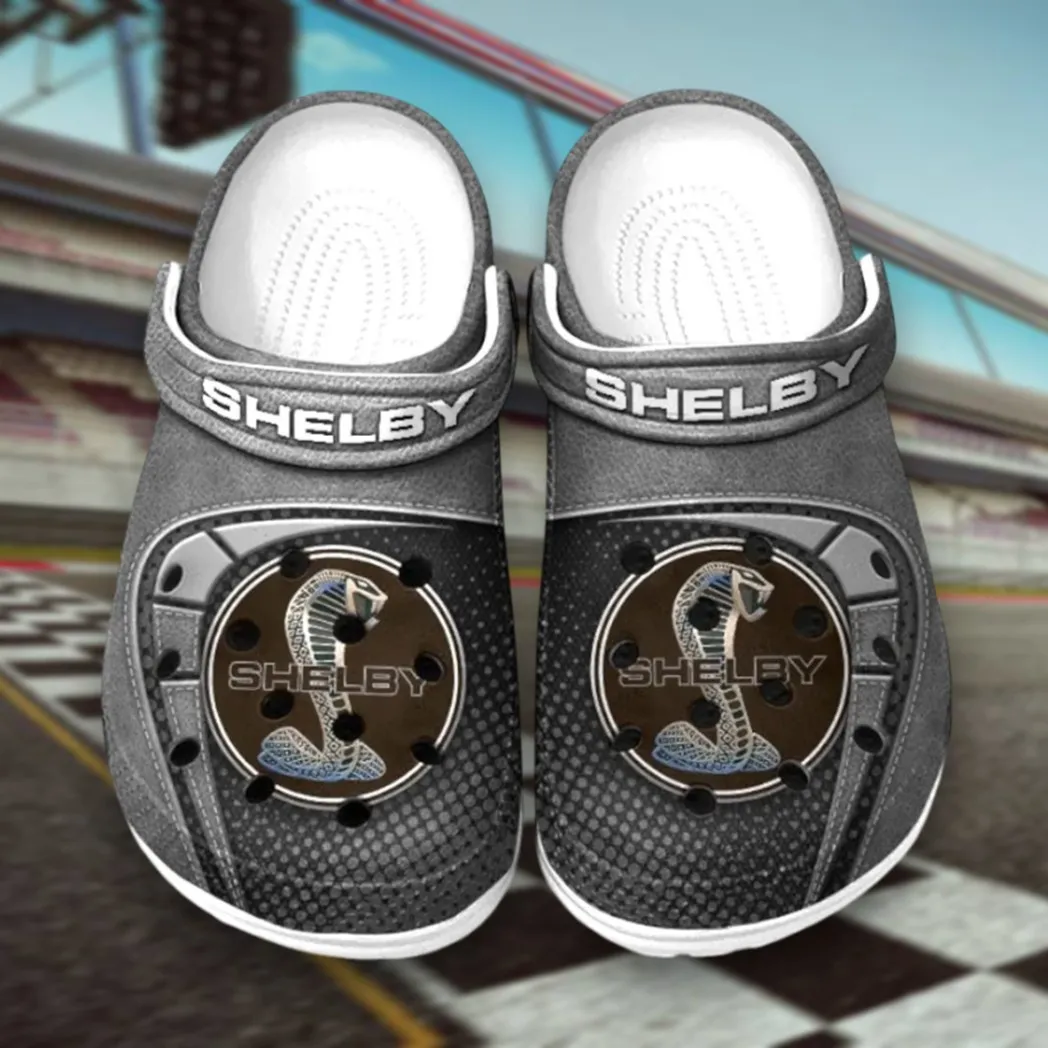 Gray Custom High-Horsepower Vehicle All Over Print Clog, Car Culture Inspired Footwear Gift for Men and Women CAR177