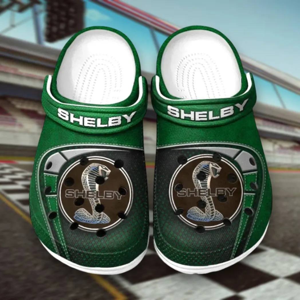 American Muscle Car Lover’s All Over Print Clog, Slip-On Shoes for Daily Comfort and Garage Style CAR177 - Green