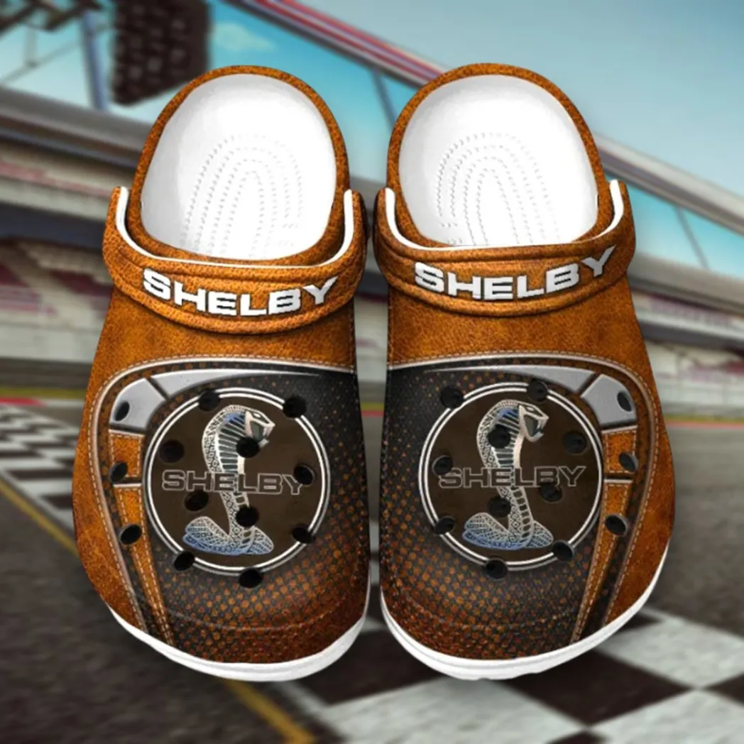Trendy Performance Coupe Themed Clog, Full Print Lightweight Footwear for Fans of Automotive Style CAR177 - Orange