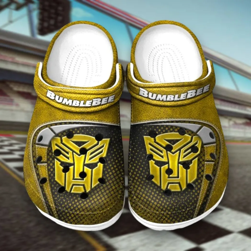 Yellow Custom Track-Ready Car All Over Print Clog, Car Culture Inspired Footwear Gift for Men and Women CAR177