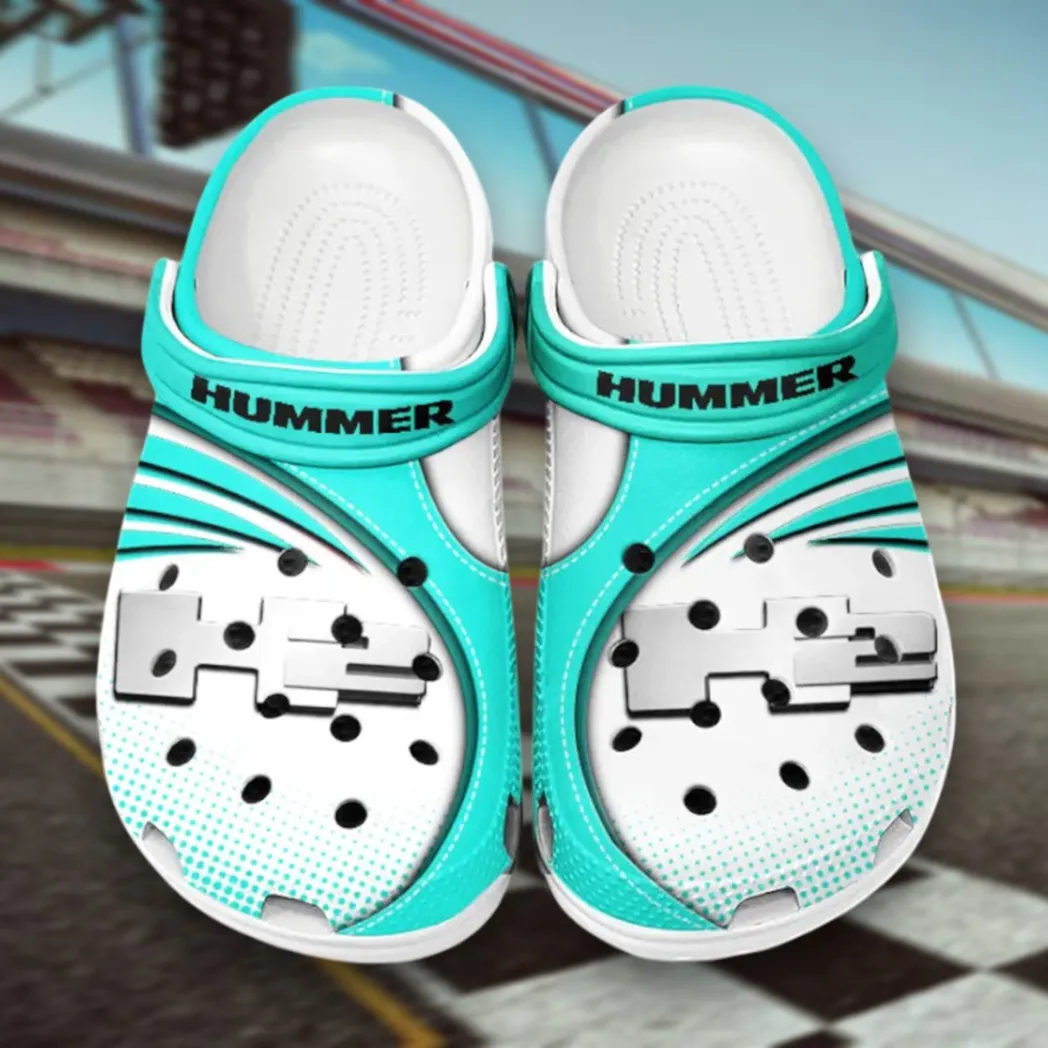 Cyan Custom Heavy-Duty 4x4 All Over Print Clog, Car Culture Inspired Footwear Gift for Men and Women CAR181