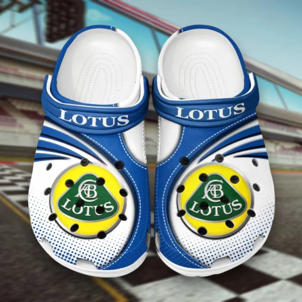 Automotive Theme Sports Car Clog with Full Print Design, Stylish Everyday Comfort for Car Enthusiasts CAR181 - Blue